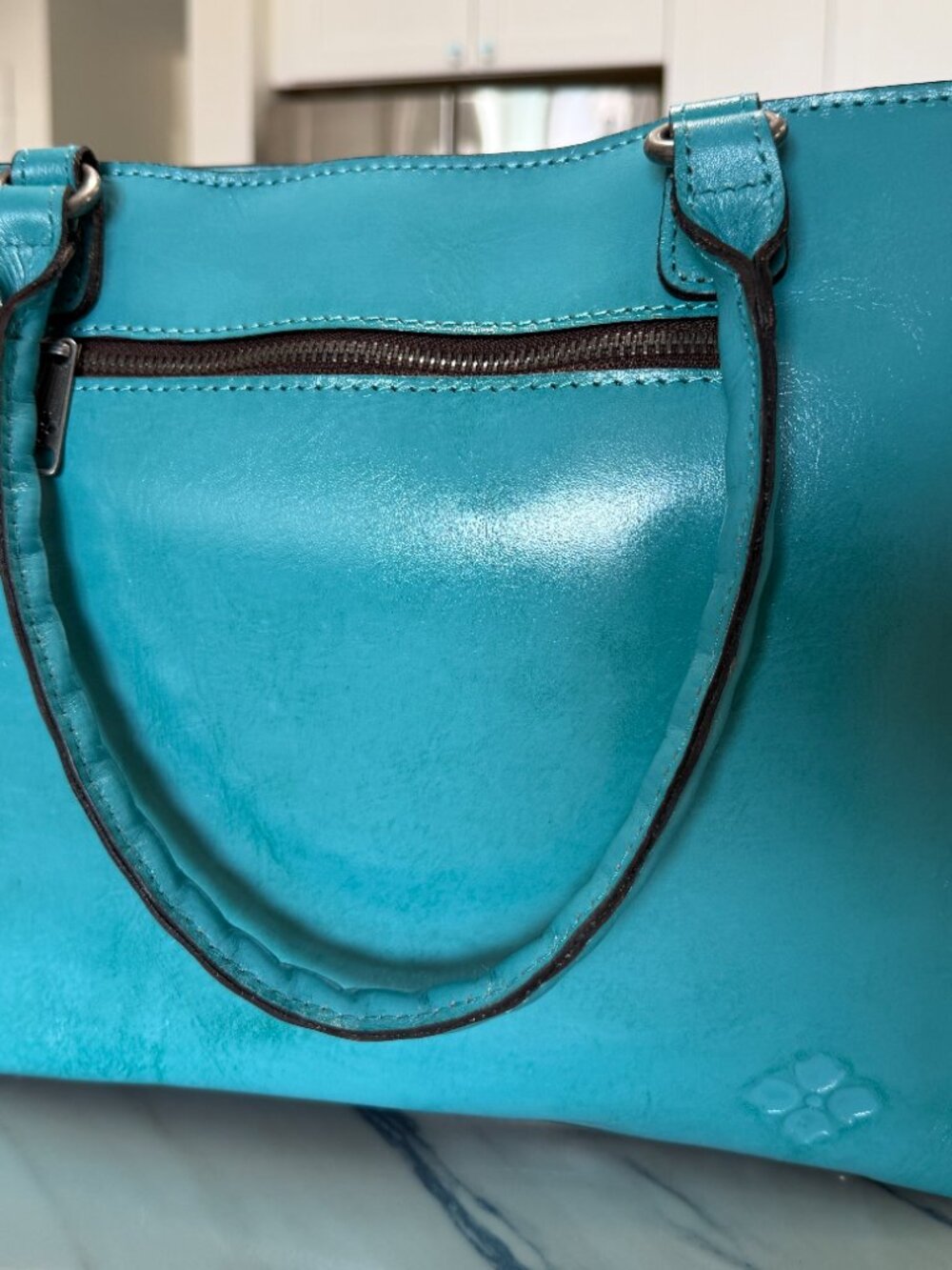 NWT Patricia Nash Bundle: Zancona Tote & Reiti Wallet – Turquoise/Blue Grass - Picture 3 of 8